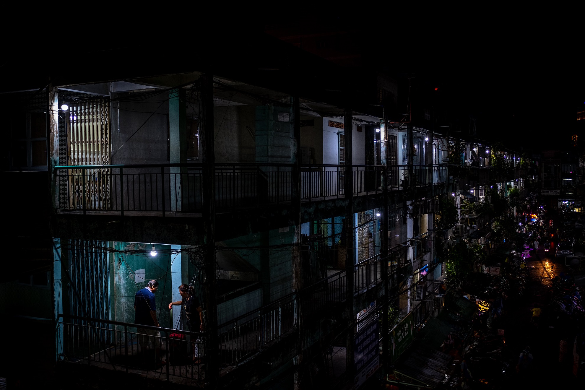 Perspective résidentielle, Saigon la nuit