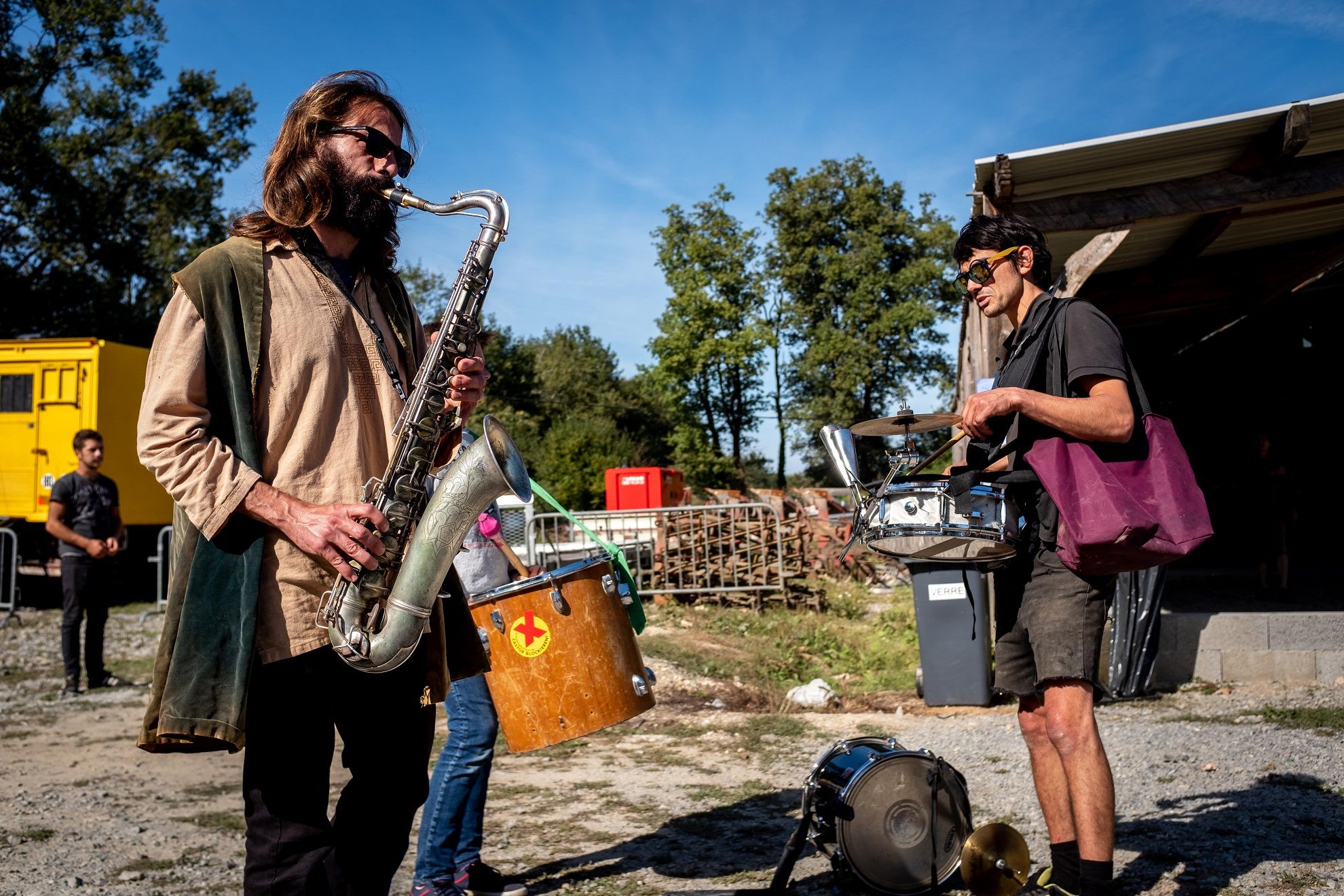 Concert improvisé à Notre-Dame-des-Landes